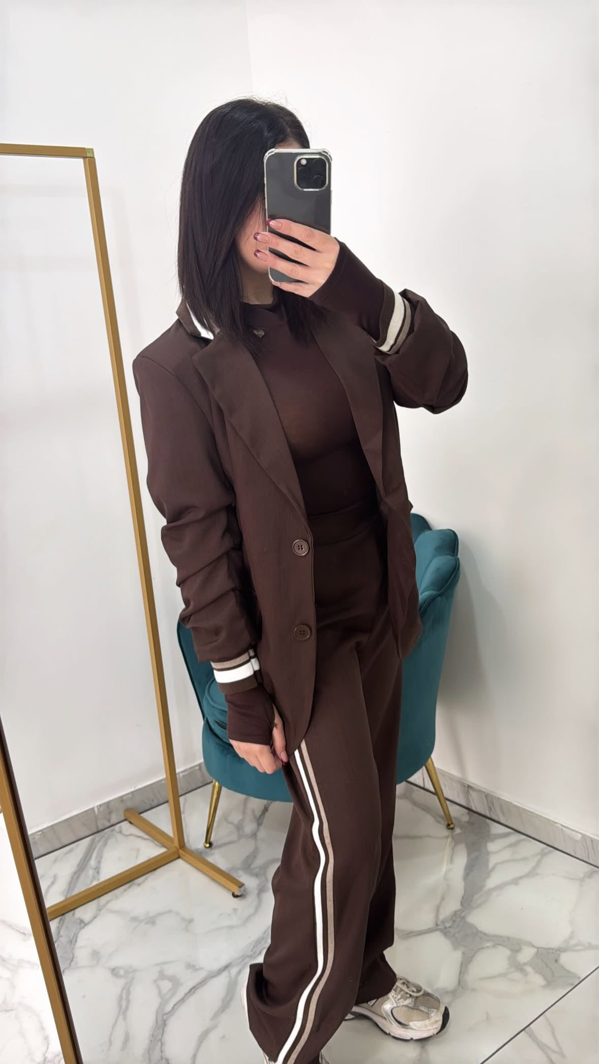 Tailleur sportivo bicolore