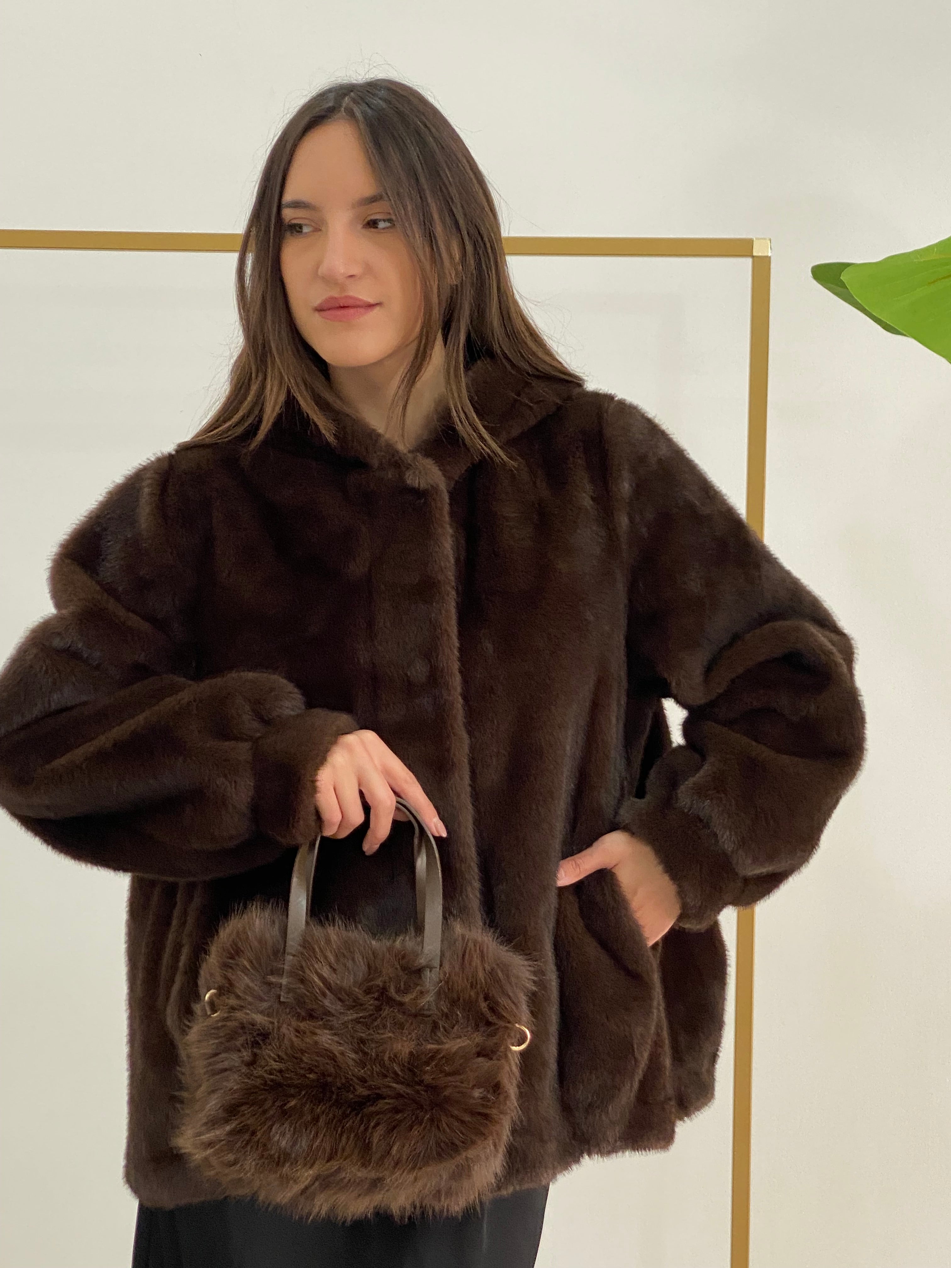 Eco-pelliccia chocolate