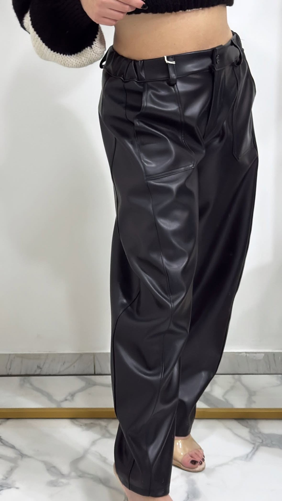 Pantalone Ballons in ecopelle