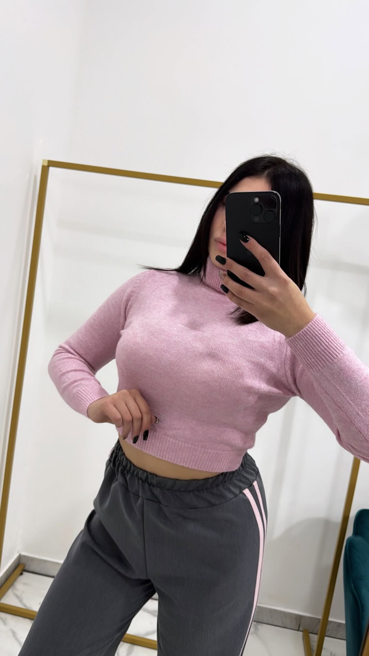 Magliocino crop collo alto