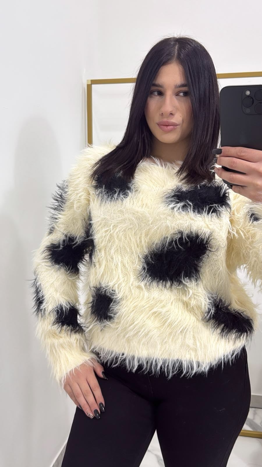 Maglione furry White